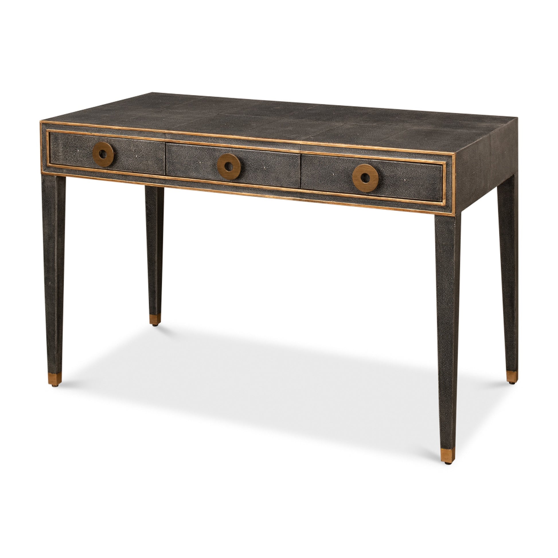 Gabriella Shagreen Desk/Table,Ant.Grey by Sarreid Ltd