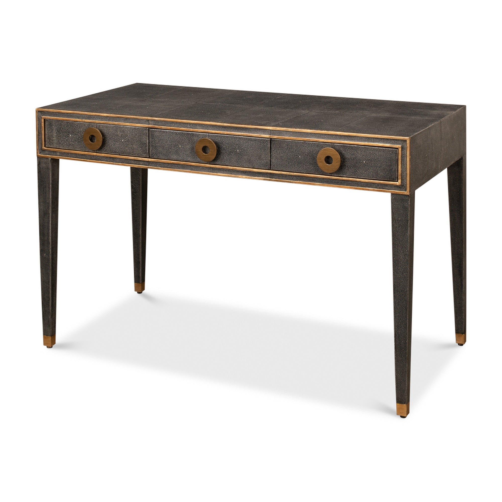 Gabriella Shagreen Desk/Table,Ant.Grey by Sarreid Ltd