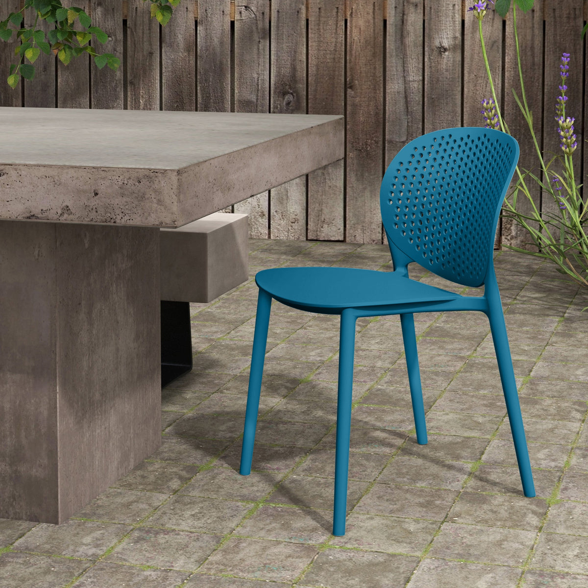 Metro Bailey Side Chair Set of 4 - Teal Green by Urbia - detail 8