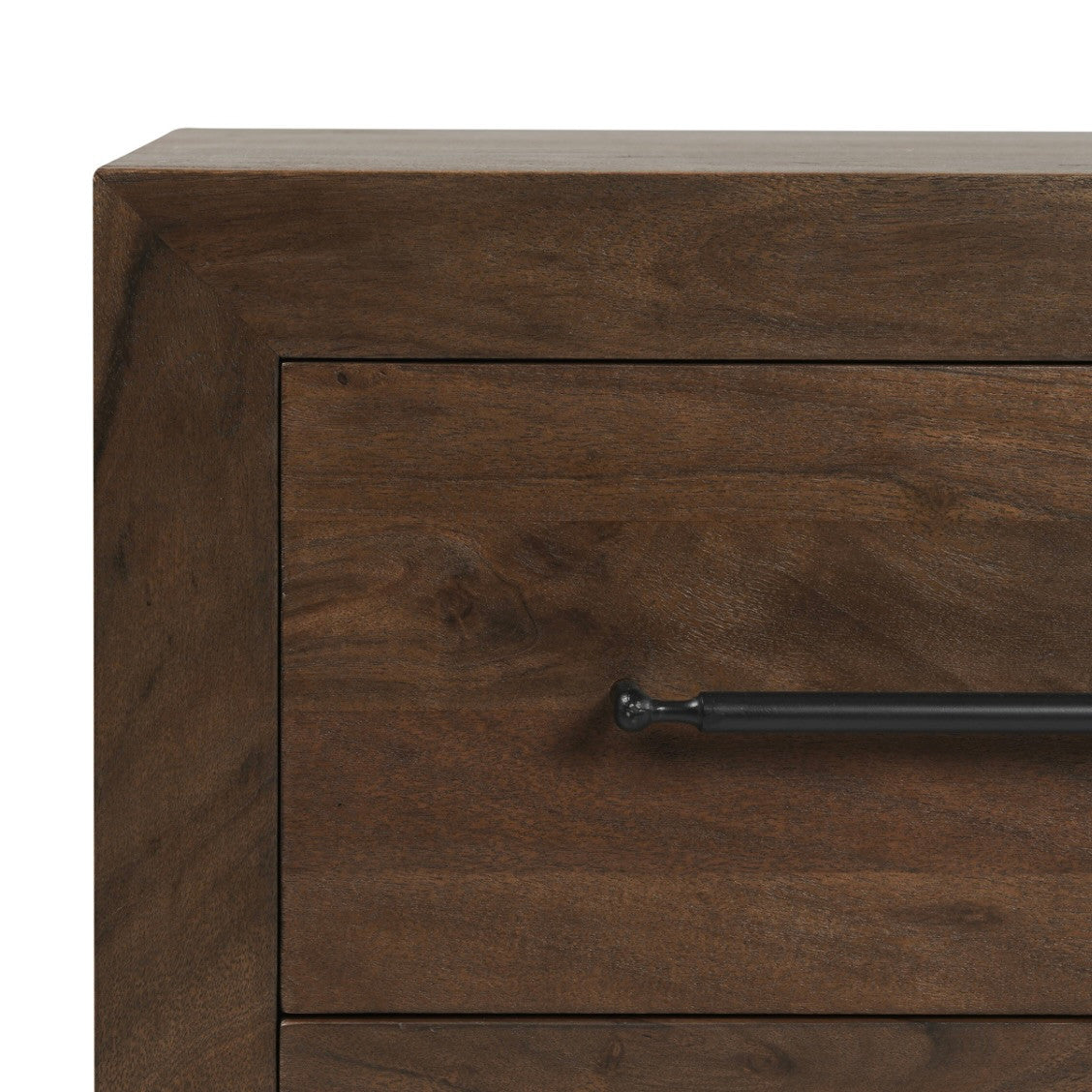 Jackson Acacia Wood 2-Drawer Nightstand 30"