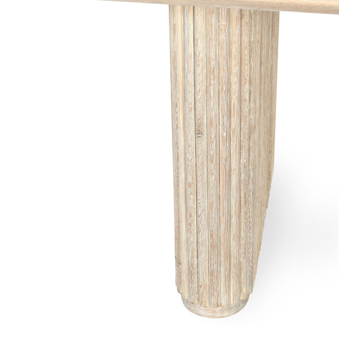 Travelle Cream Washed Oak Wood Rectangle Dining Table 84"