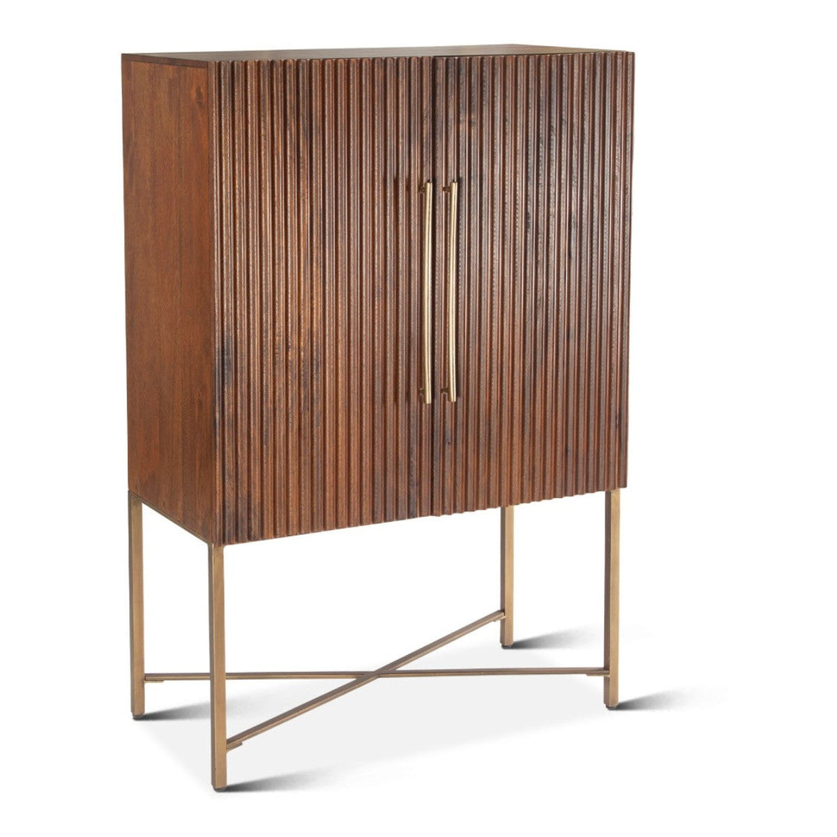Zoey Contemporary Solid Wood Bar Cabinet