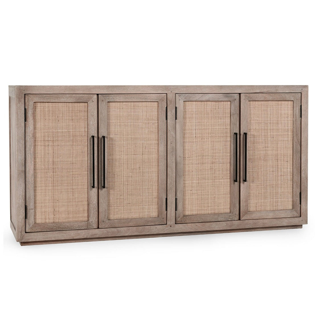 Jensen Mango Wood 4-Door Cabinet 72"