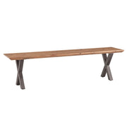 Bern 68" Bench Smoked Acacia
