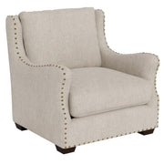 Connor Belgian Linen Slope Arm Upholstered Chair