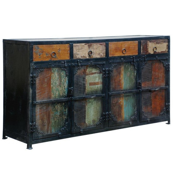 Odessa 4 Door 4 Drawer Iron Sideboard