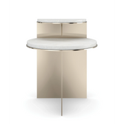 Touche' Light Whisper of Gold End Table 20.50" by Caracole