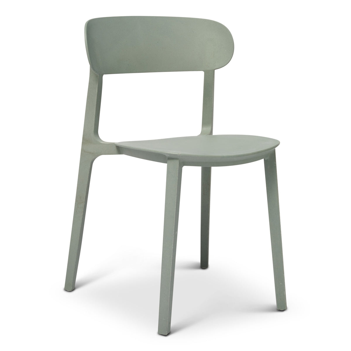 Metro Spencer Eco-Friendly Outdoor Stacking Chair Set of 4 - Moss Grey by Urbia - product view