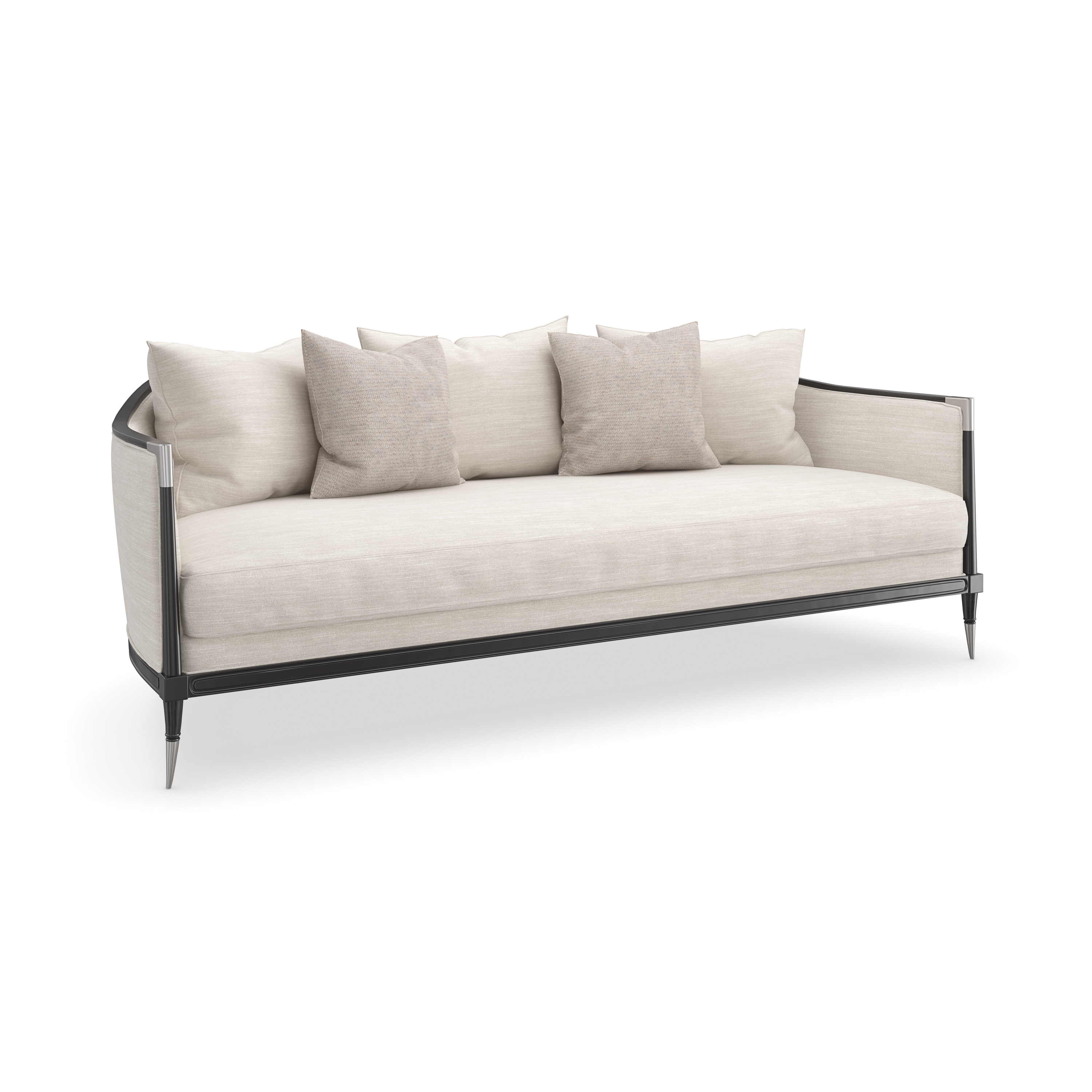Splash of Flash Sofa Almost Black 86" by Caracole - view 4