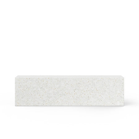 Mixx Una Bench 70.75" - Ivory Terrazzo