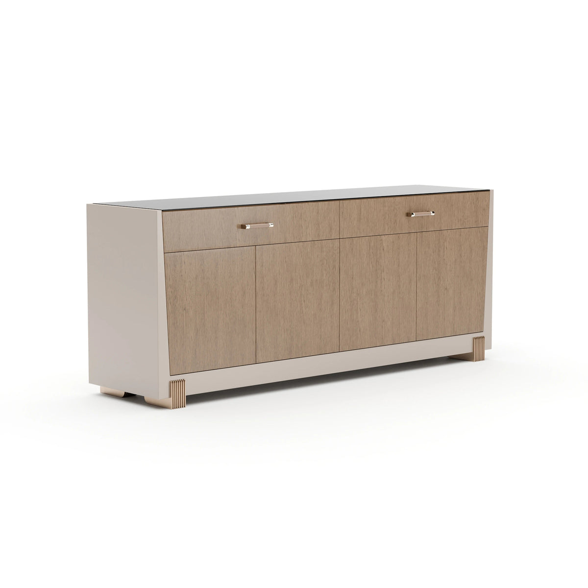 Counter Balance Sideboard Brushed Gold 80" by Caracole - view 2