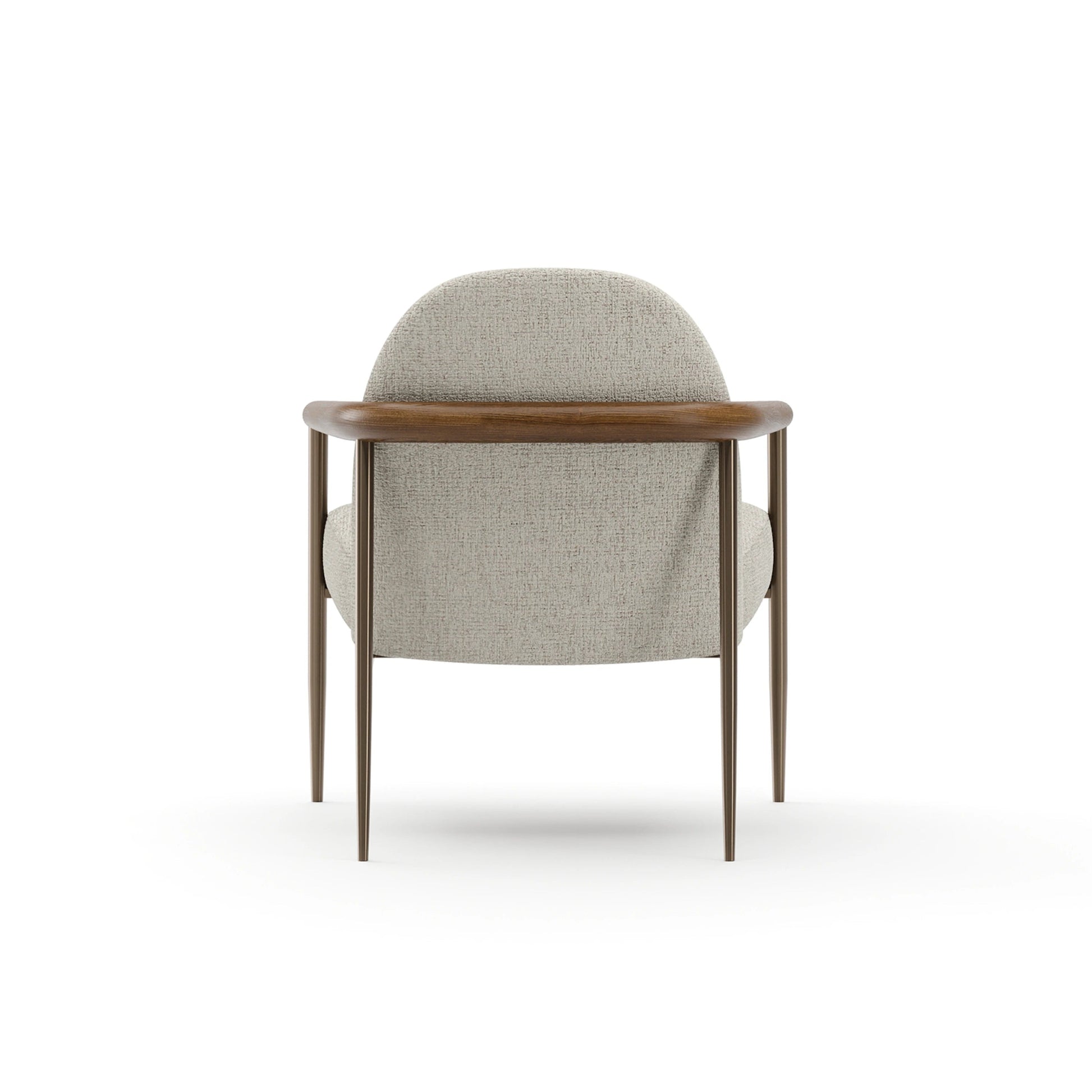 Altura Lounge Chair - Oatmeal Champagne Gold 28" by Caracole - view 4