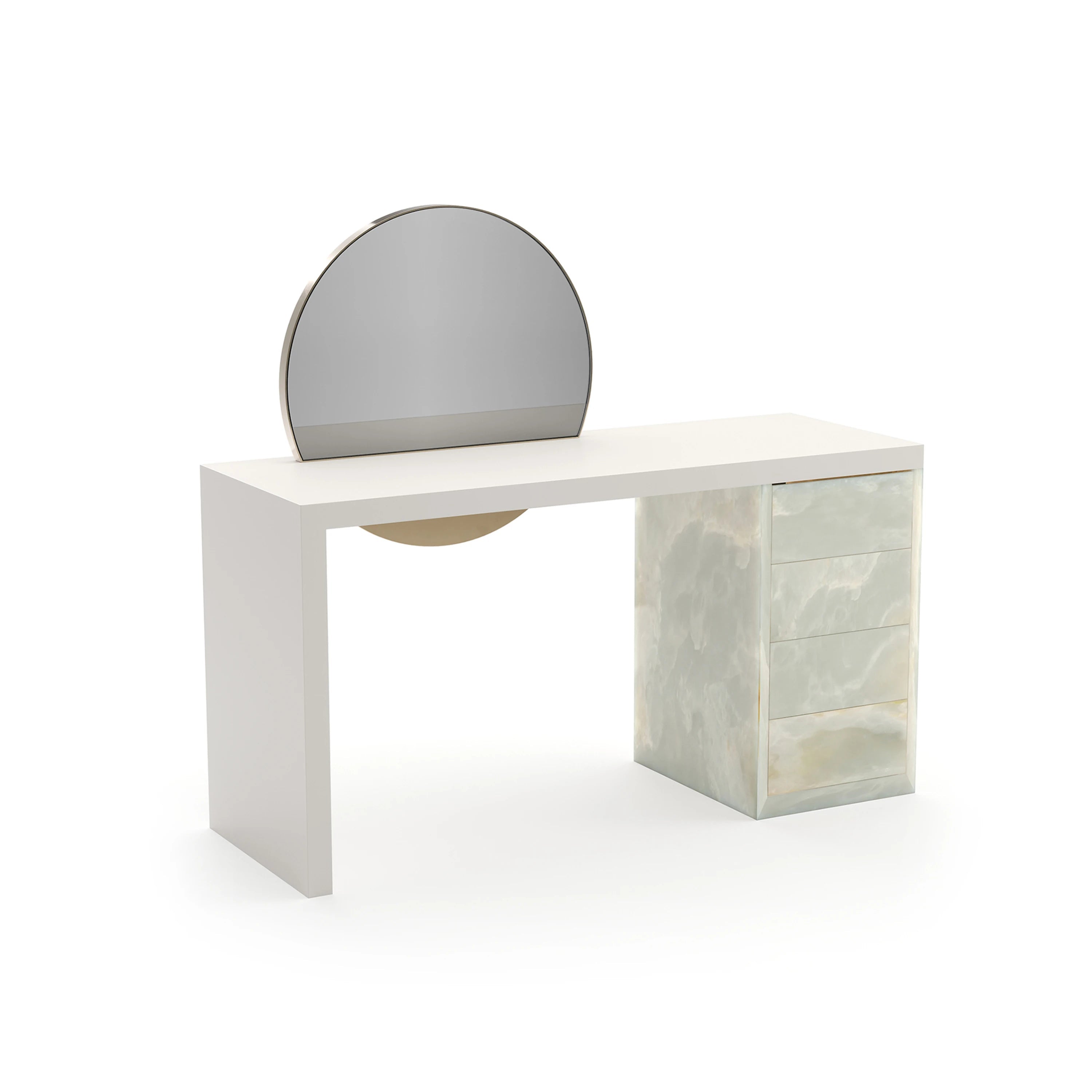Monaco Vanity Almond Milk Desk 56" by Caracole - view 4