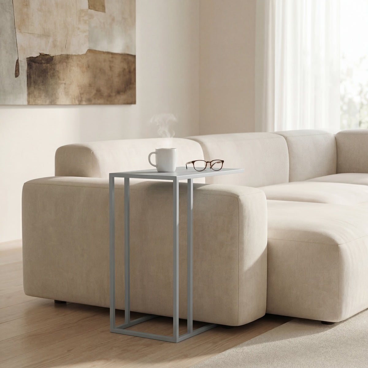 Tanu C-Table Enamel End Table Pearl Blue by Urbia - detail 7