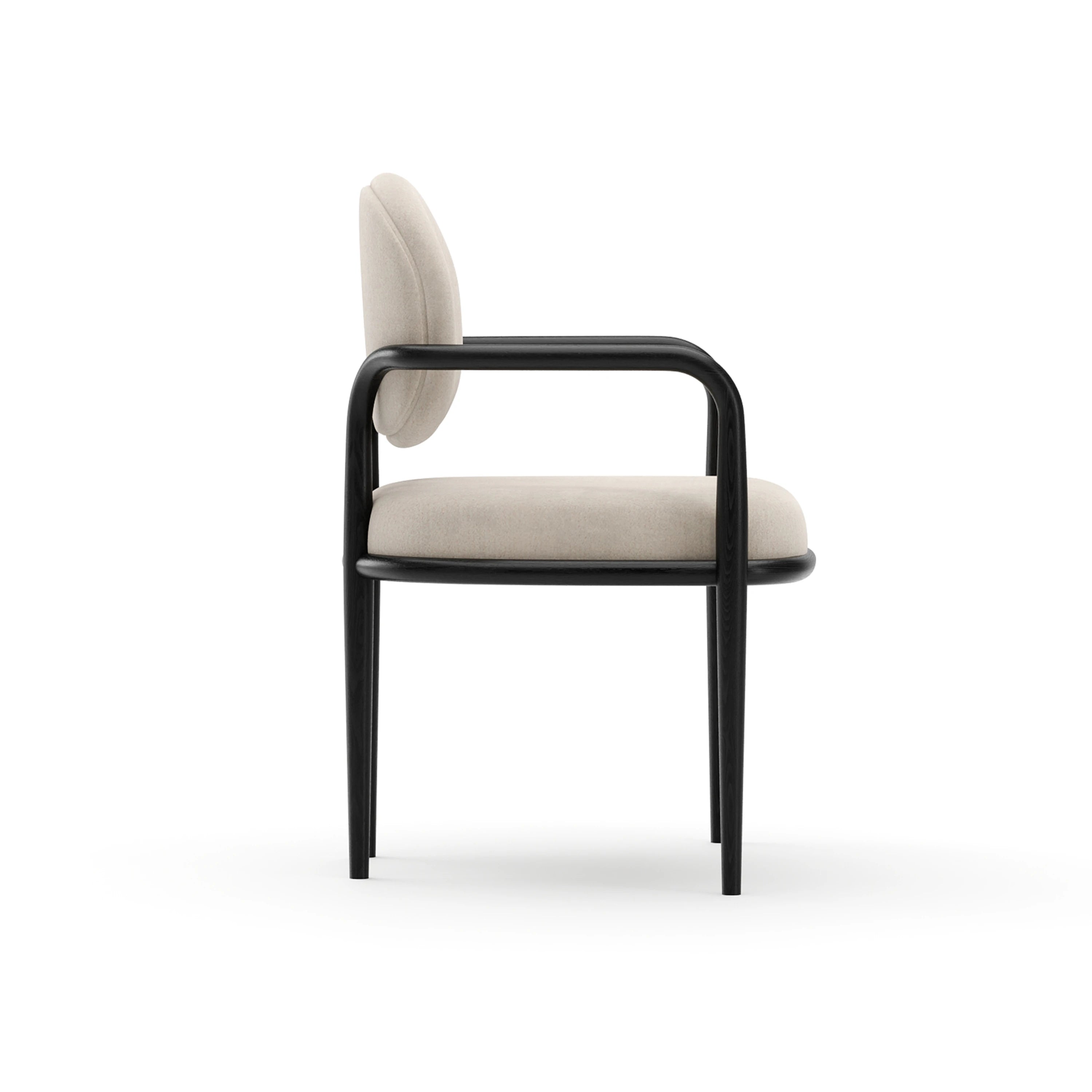 Madera Dining Arm Chair Modern Walnut 23" by Caracole - view 3