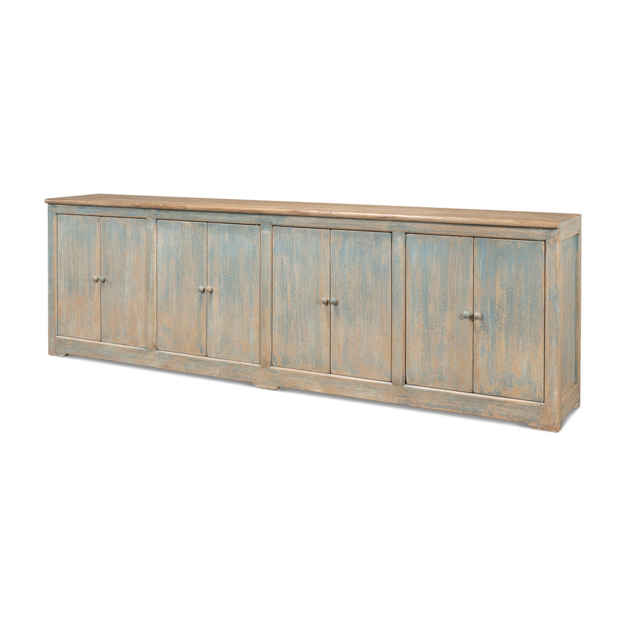 Eight Is Enough Sideboard, Antique Blue by Sarreid Ltd