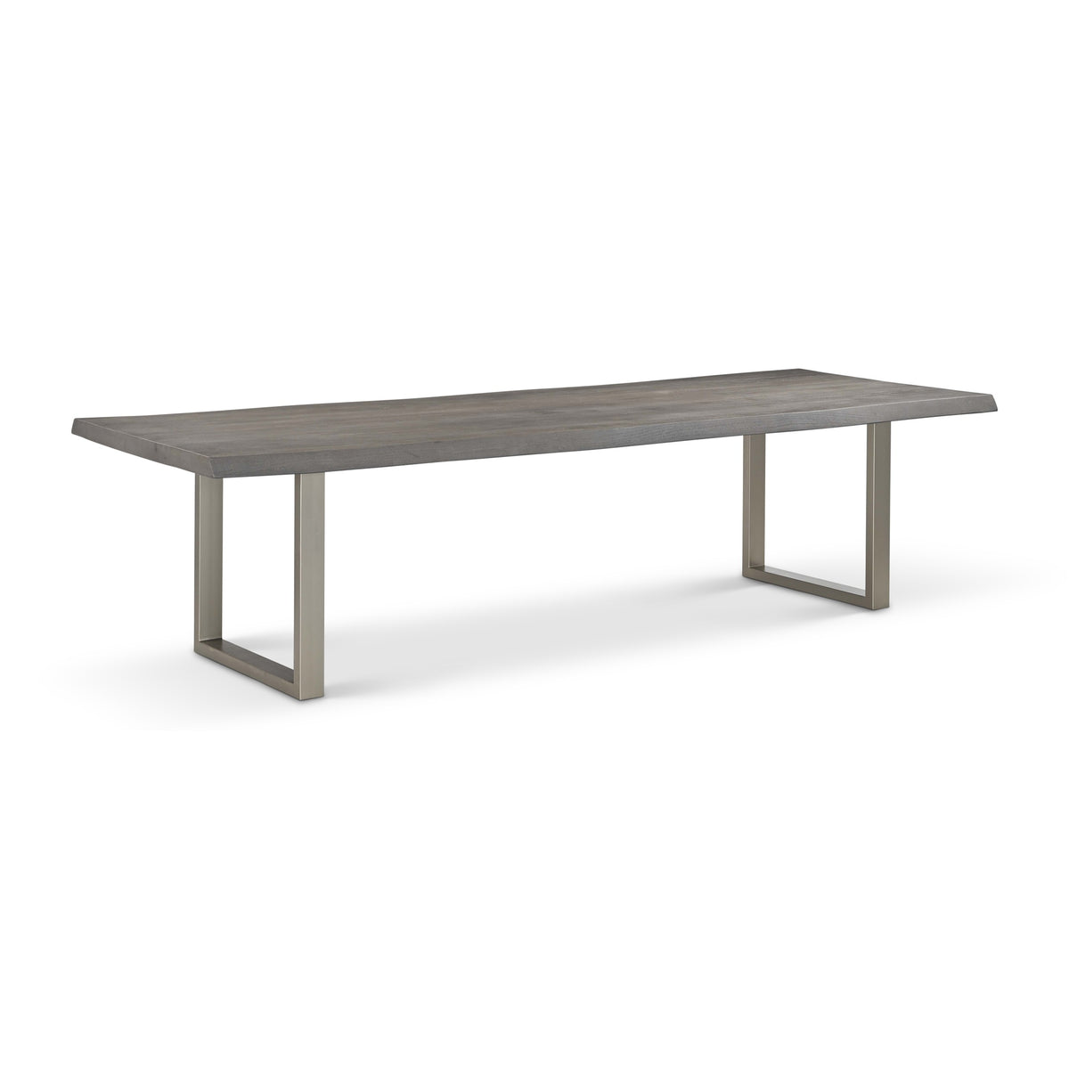 Brooks Dining Table U Base 40" x 116" Sandblasted Grey Top - Pewter Base by Urbia - detail 2
