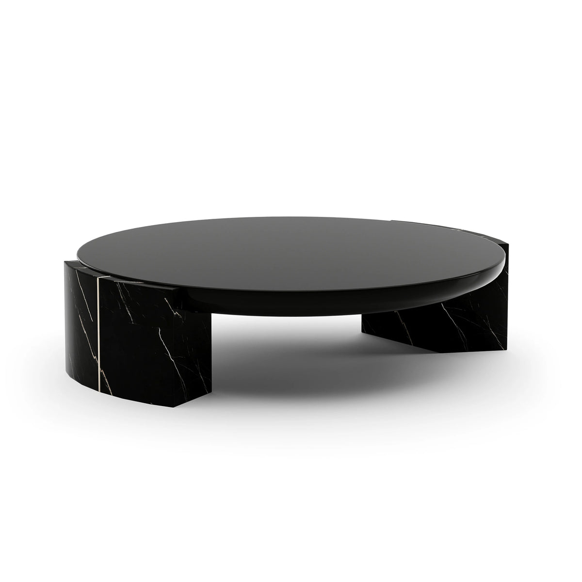 Overlap Round Cocktail Table 48" by Caracole - view 7