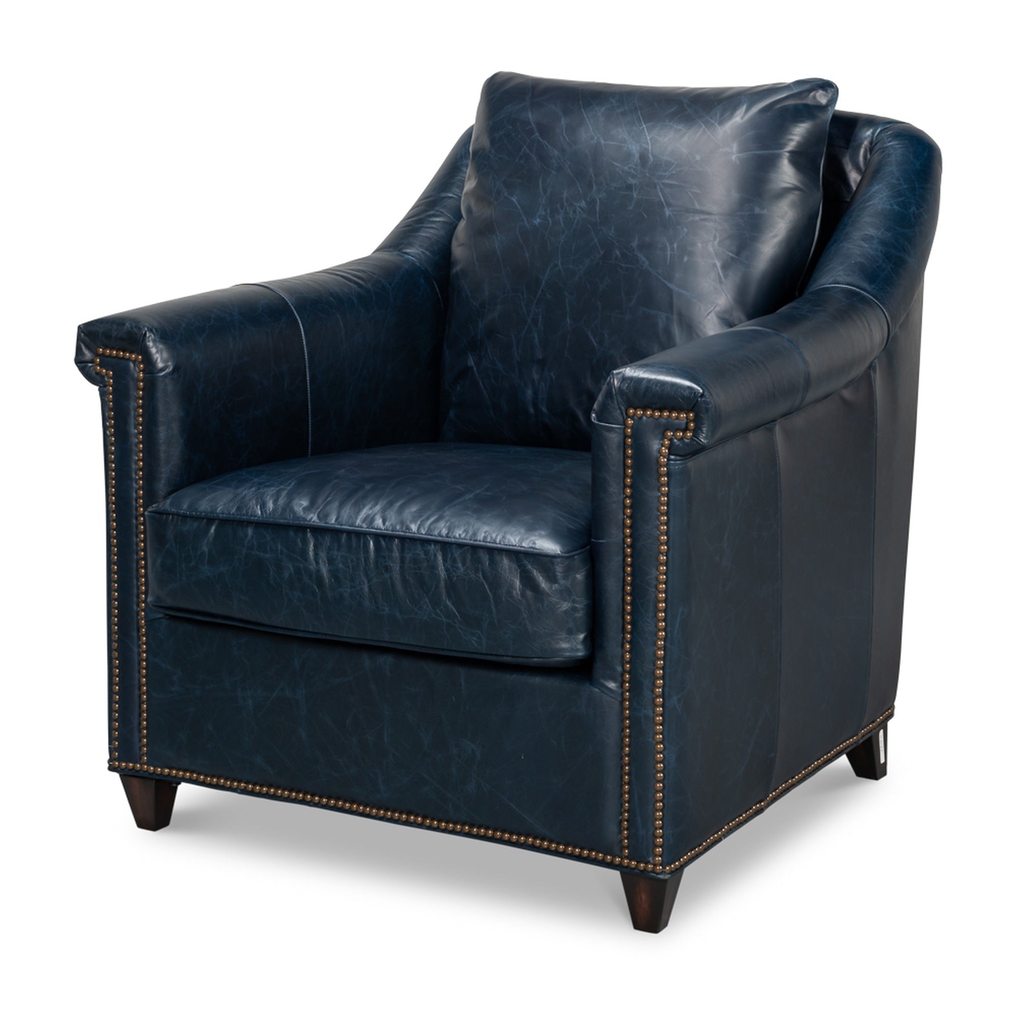 Vandike Arm Chair, Chateau Blue by Sarreid Ltd