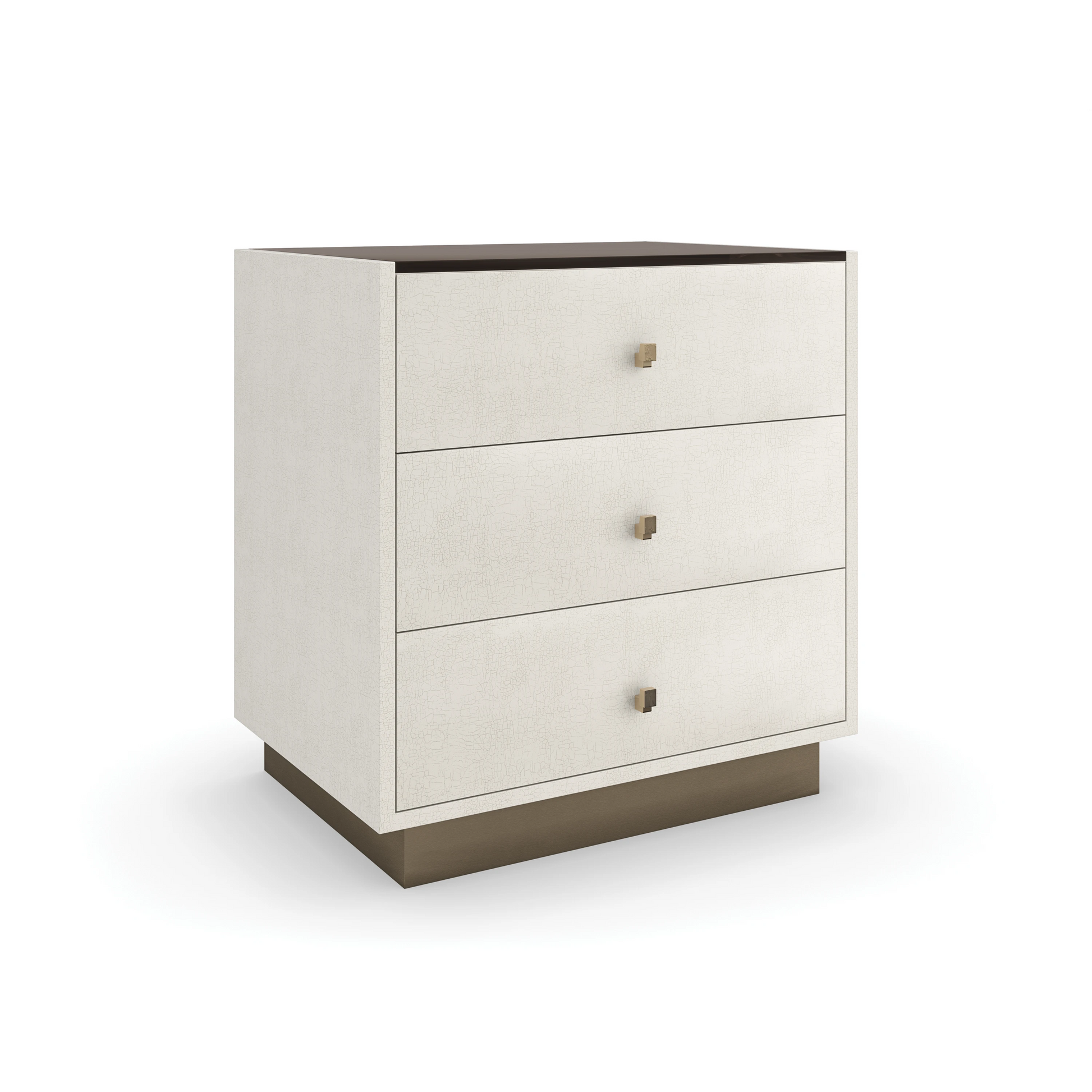 Iliad Nightstand Ivory Crackle 26" by Caracole - view 3