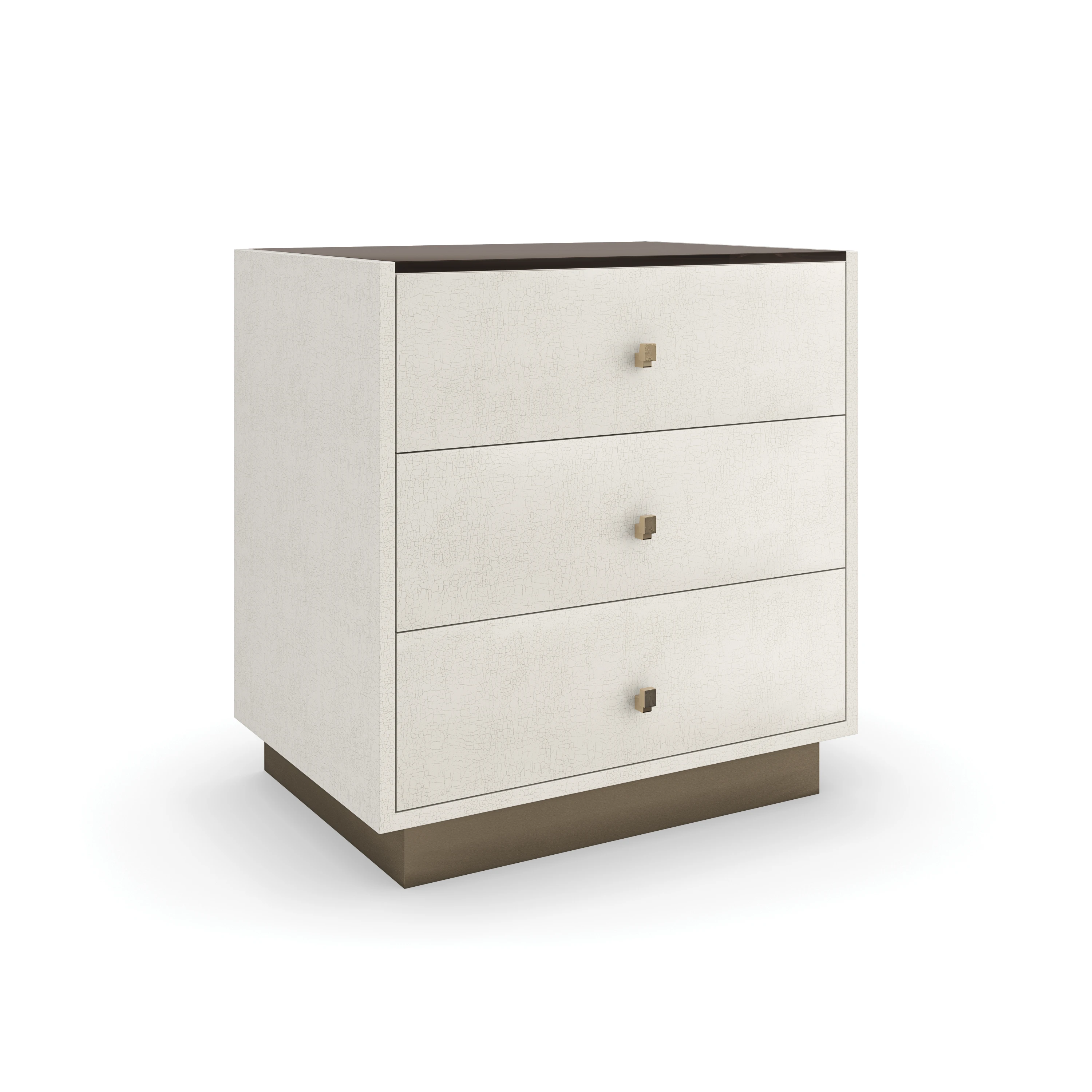 Iliad Nightstand Ivory Crackle 26" by Caracole - view 3