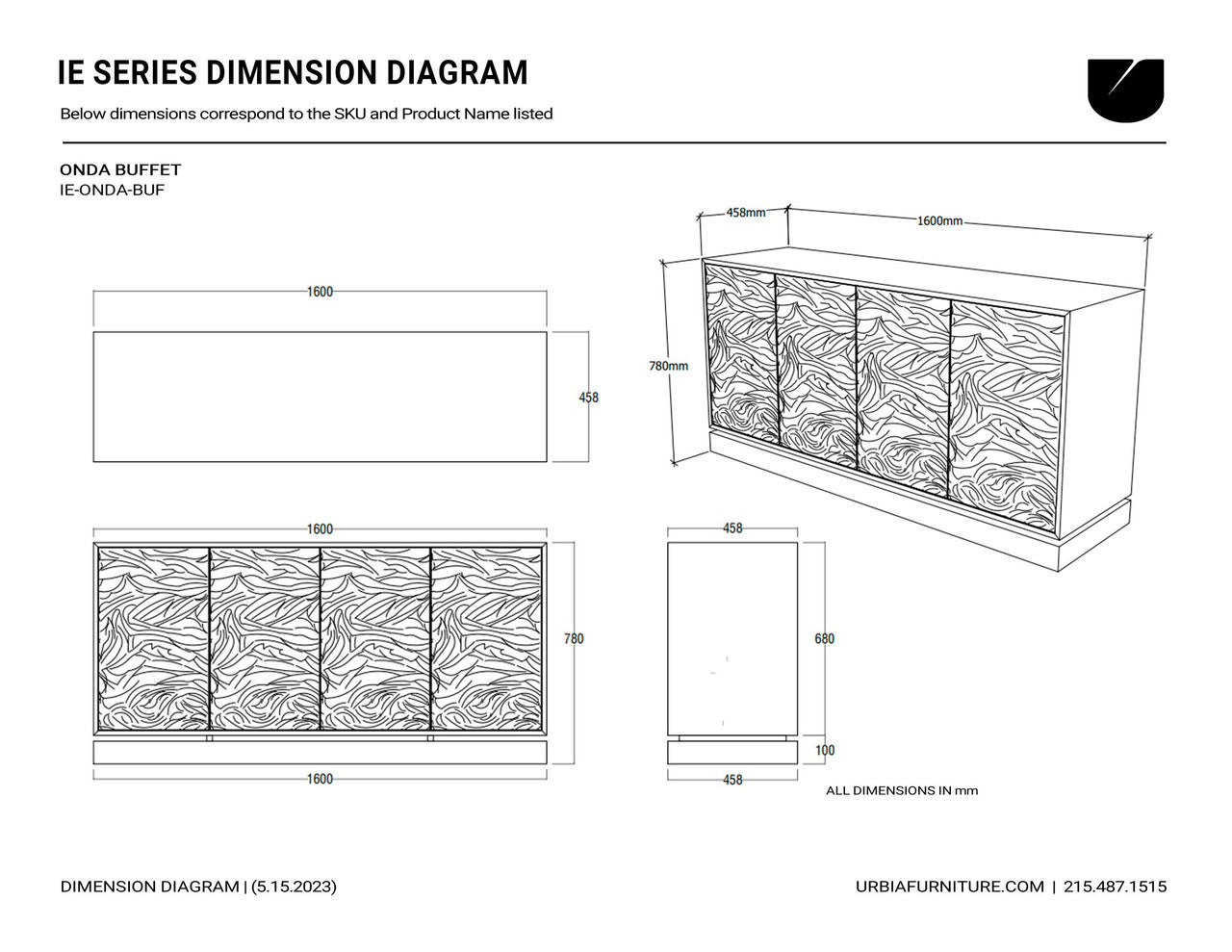 IE Series - Olas - Buffet - Coffee Frame