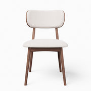 Modern Brazilian - Claudia Side Chair - Harvest Natural Upholstery - Nogal Frame