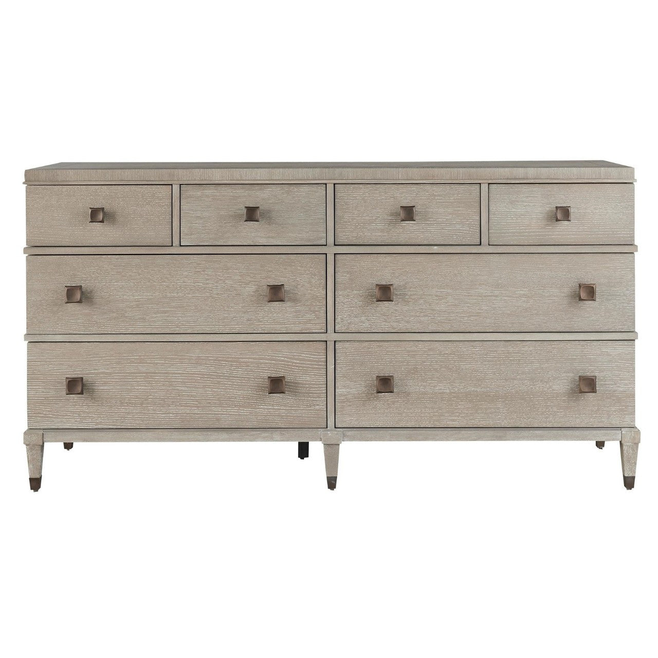 Playlist Smoke Gray Oak 8 Drawers Double Dresser 69"
