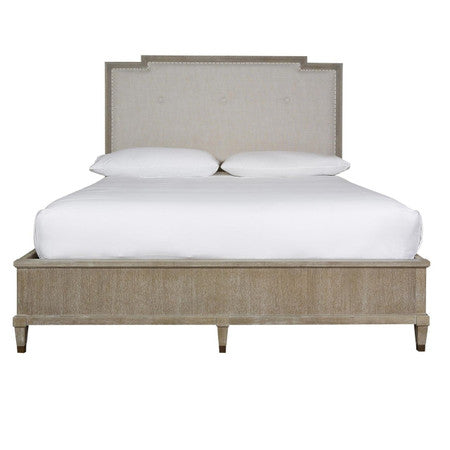 Playlist King Upholstered Panel Bed - Smoke Gray