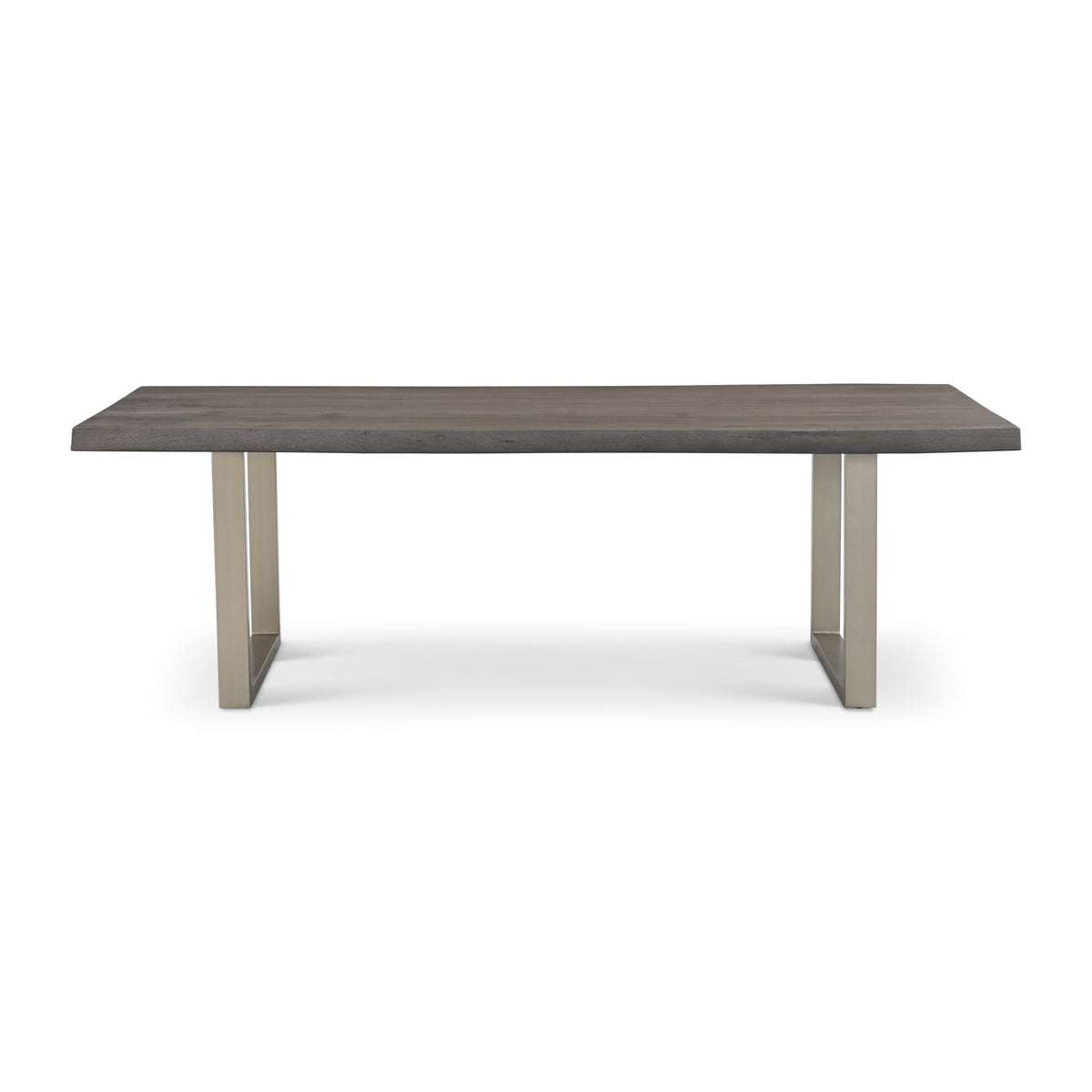Brooks Dining Table U Base 40" x 92" Sandblasted Grey Top - Pewter Base by Urbia - product view