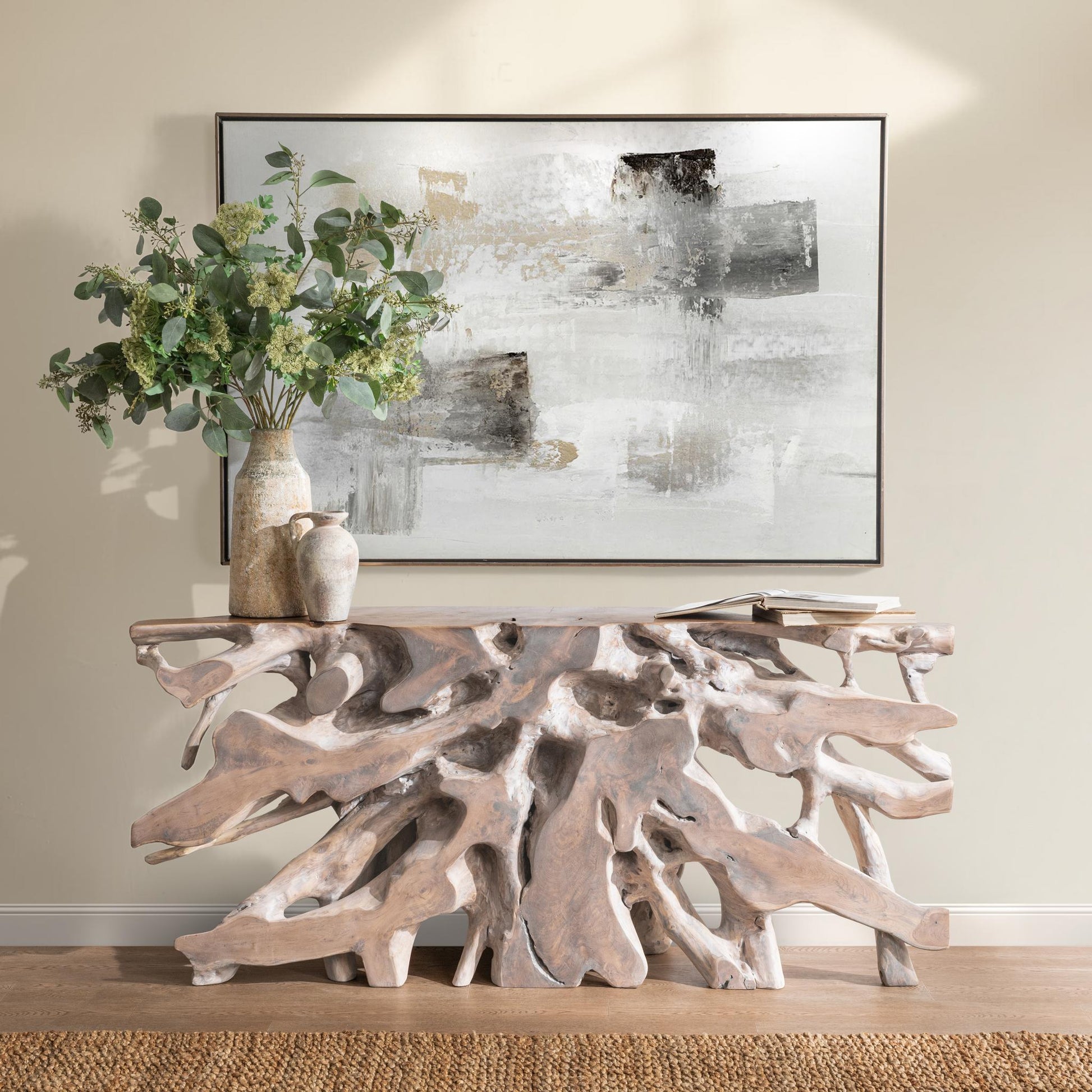 Cypress Console Table - Natural White Wash