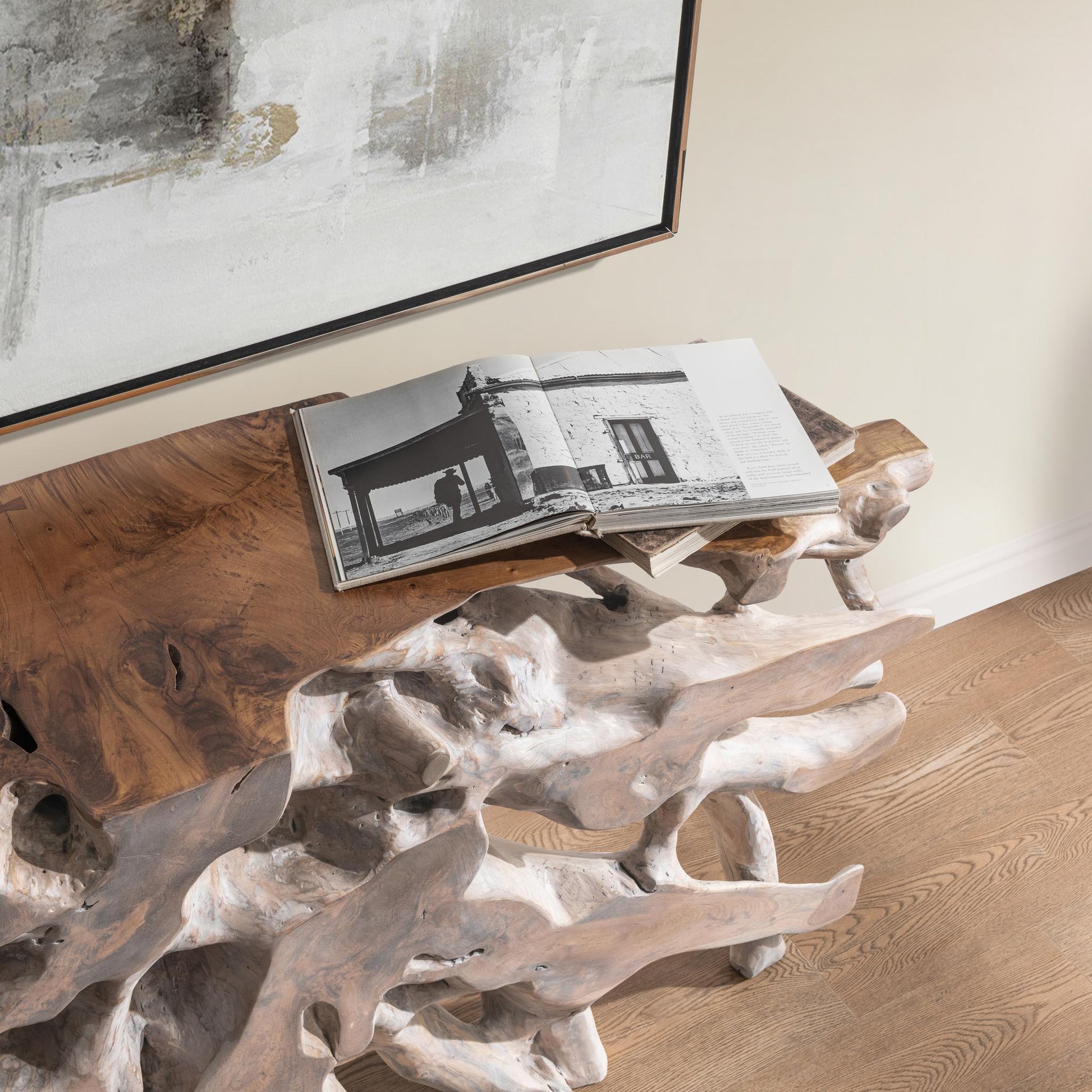 Cypress Console Table - Natural White Wash