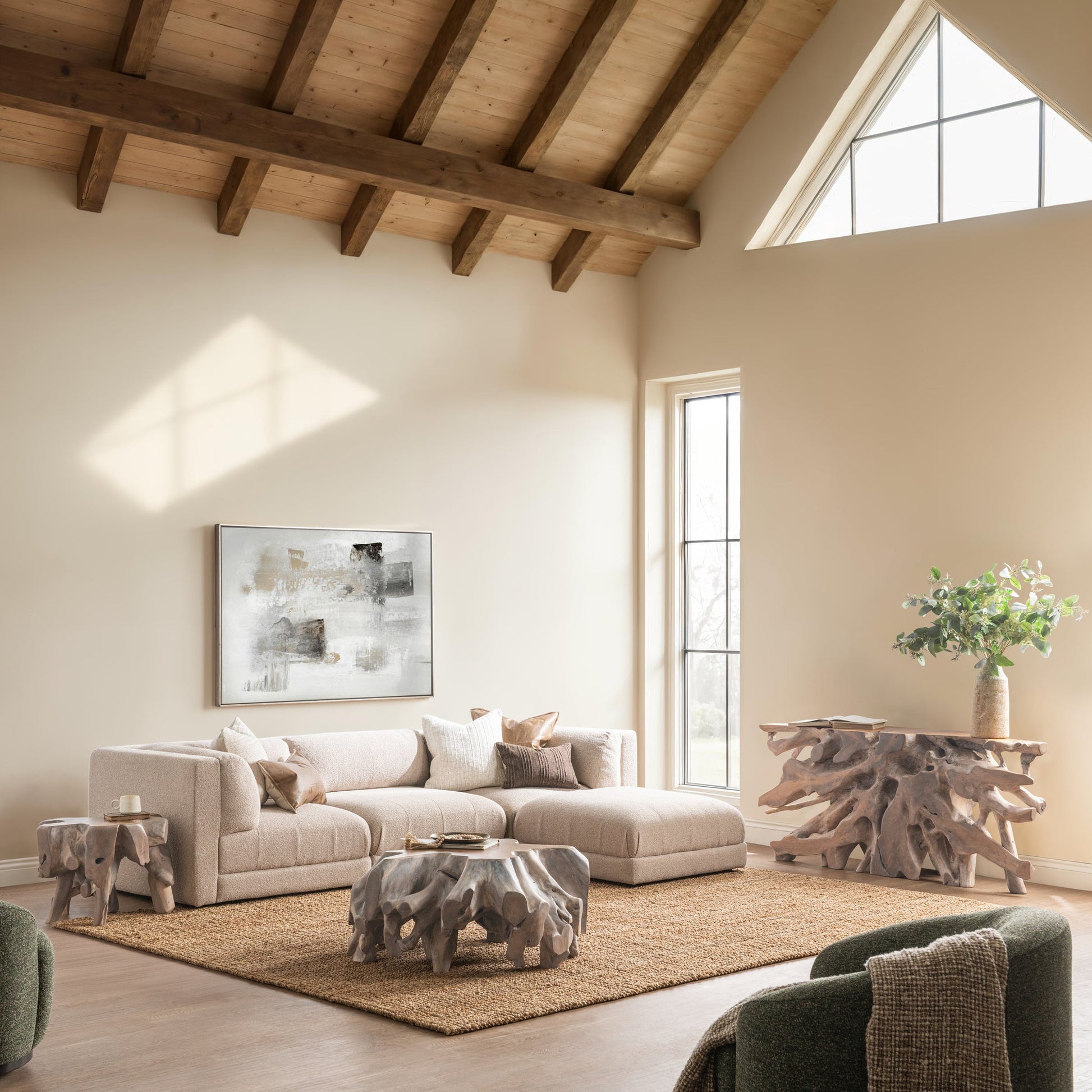 Cypress Console Table - Natural White Wash