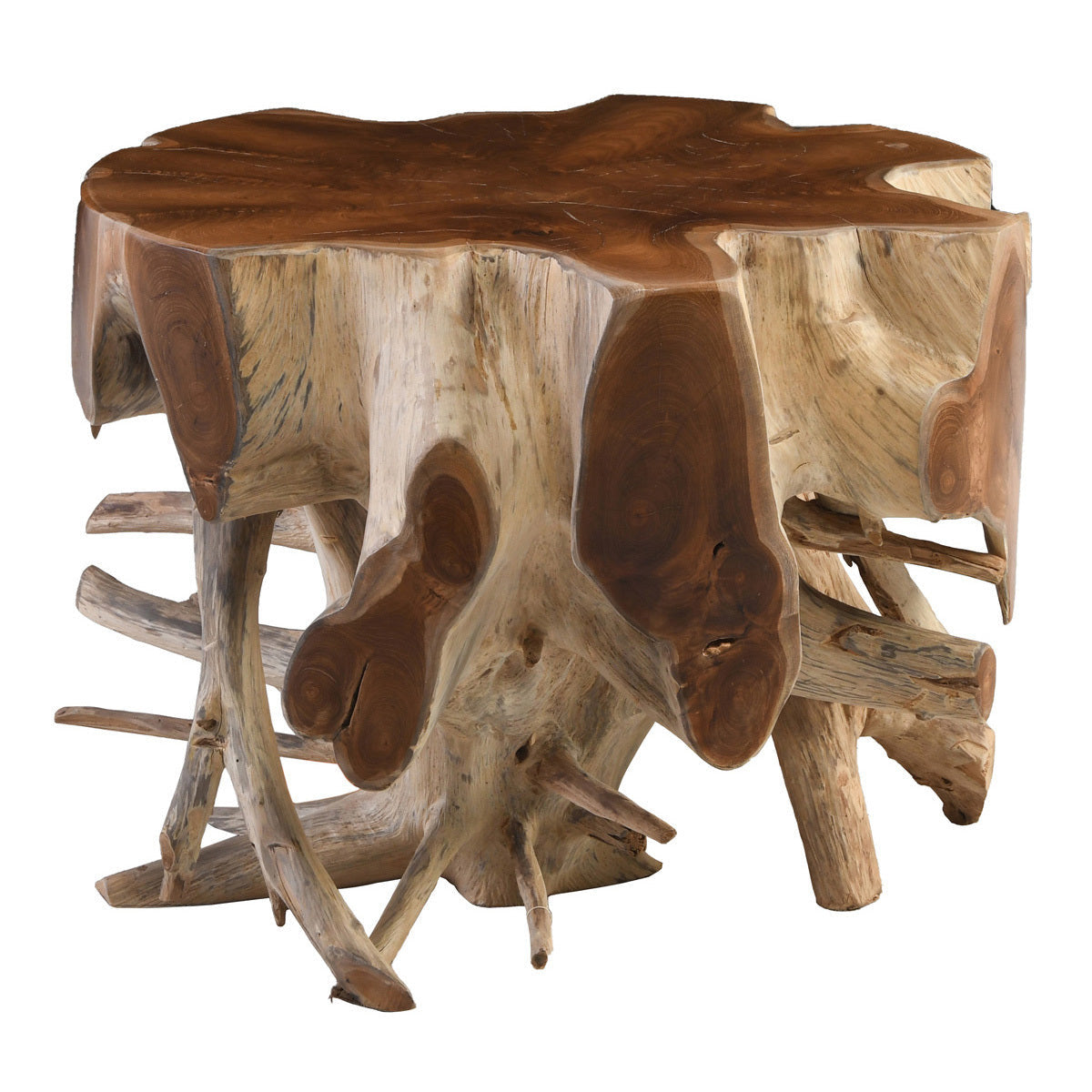 Groot Teak Root End Table
