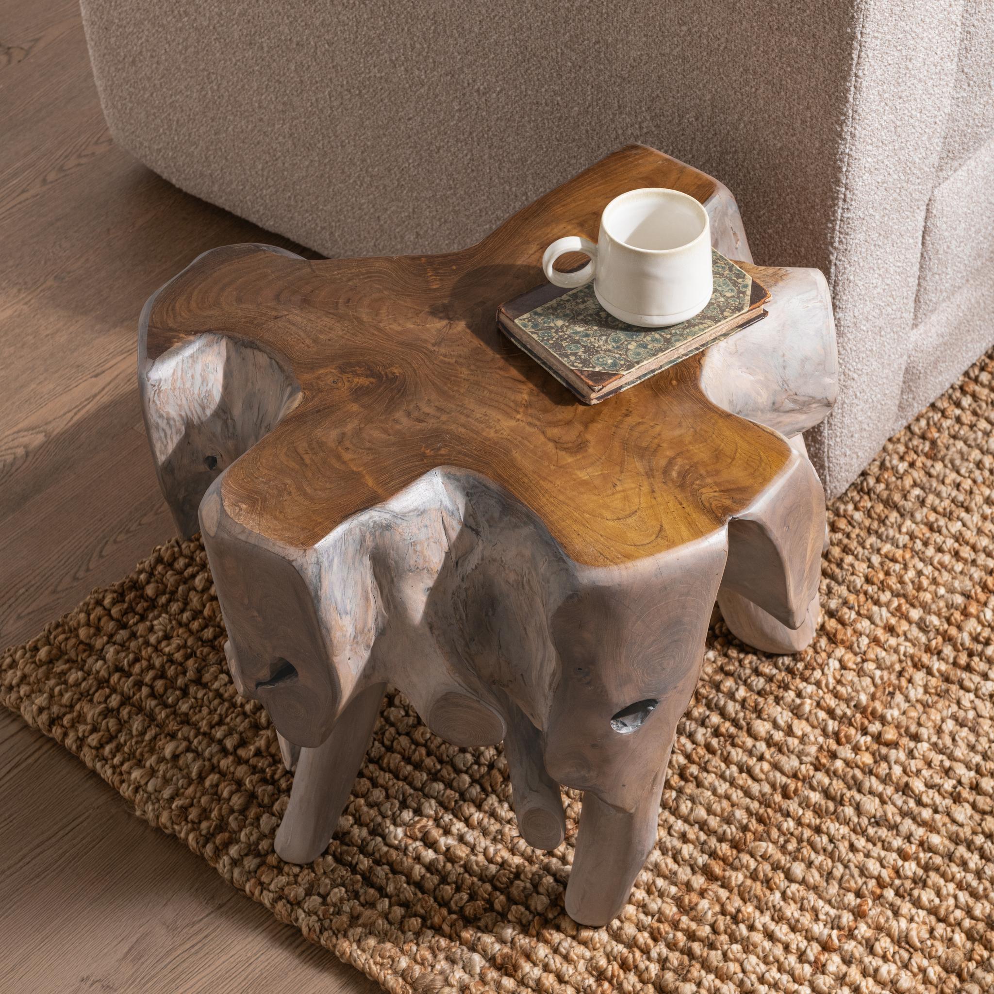 Cypress End Table - Natural White Wash