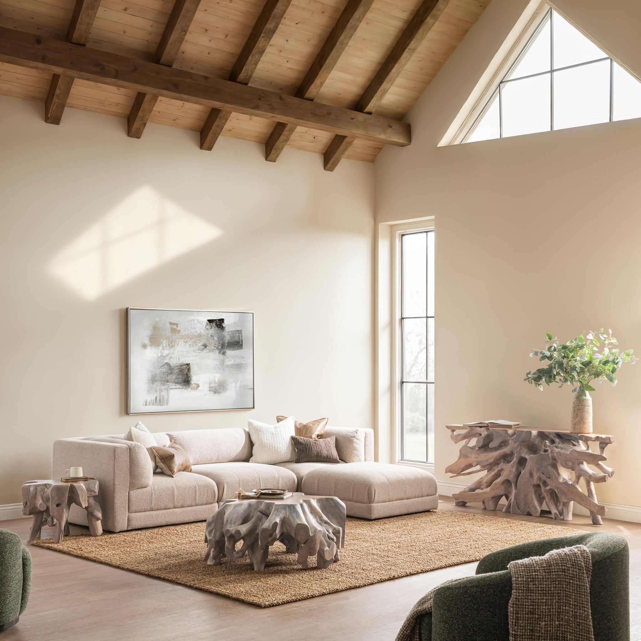 Cypress End Table - Natural White Wash