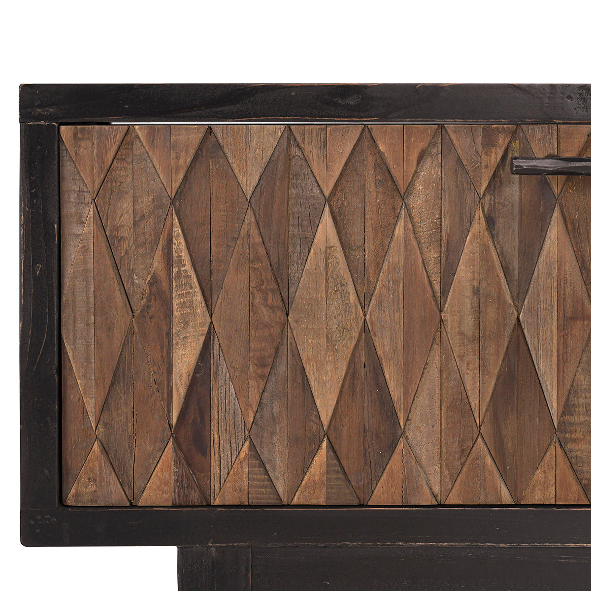 Anton 4 Door Coffee Table - Black/Natural