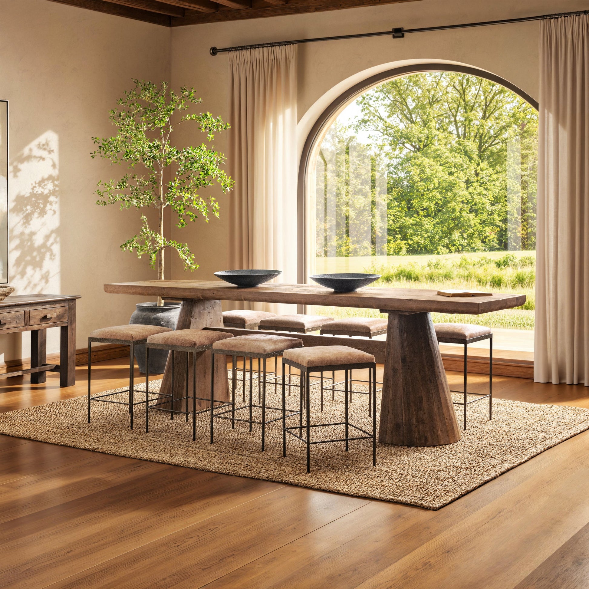 Nolan Counter Table - Mission Brown