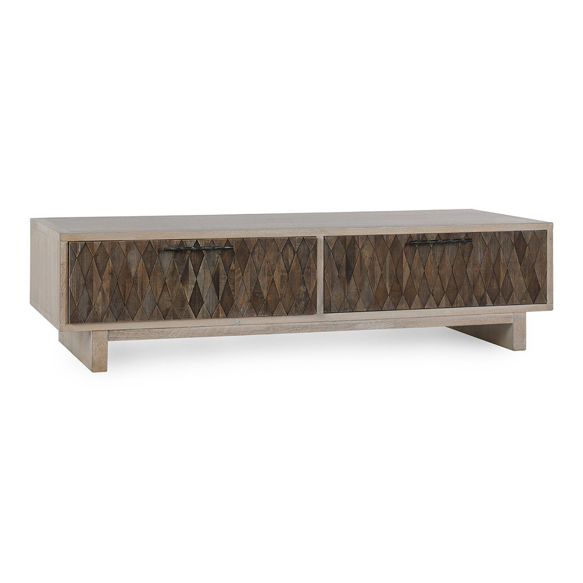 Anton 4 Door Coffee Table - Black/Natural