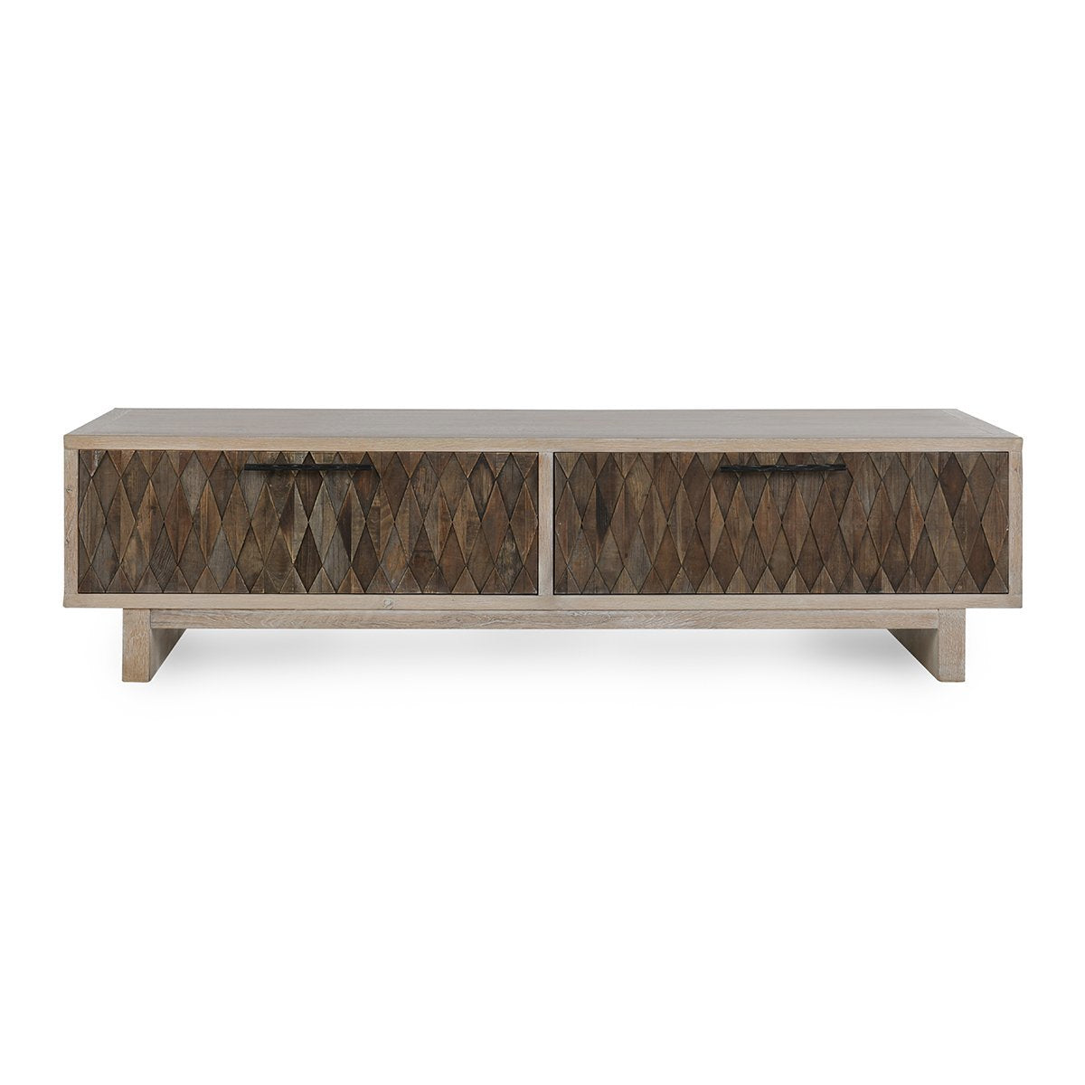 Anton 4 Door Coffee Table - Black/Natural