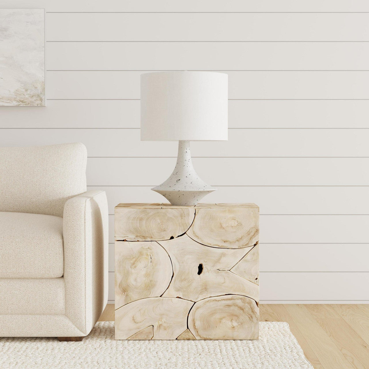 Sorrento Solid Wood Rectangle End Table