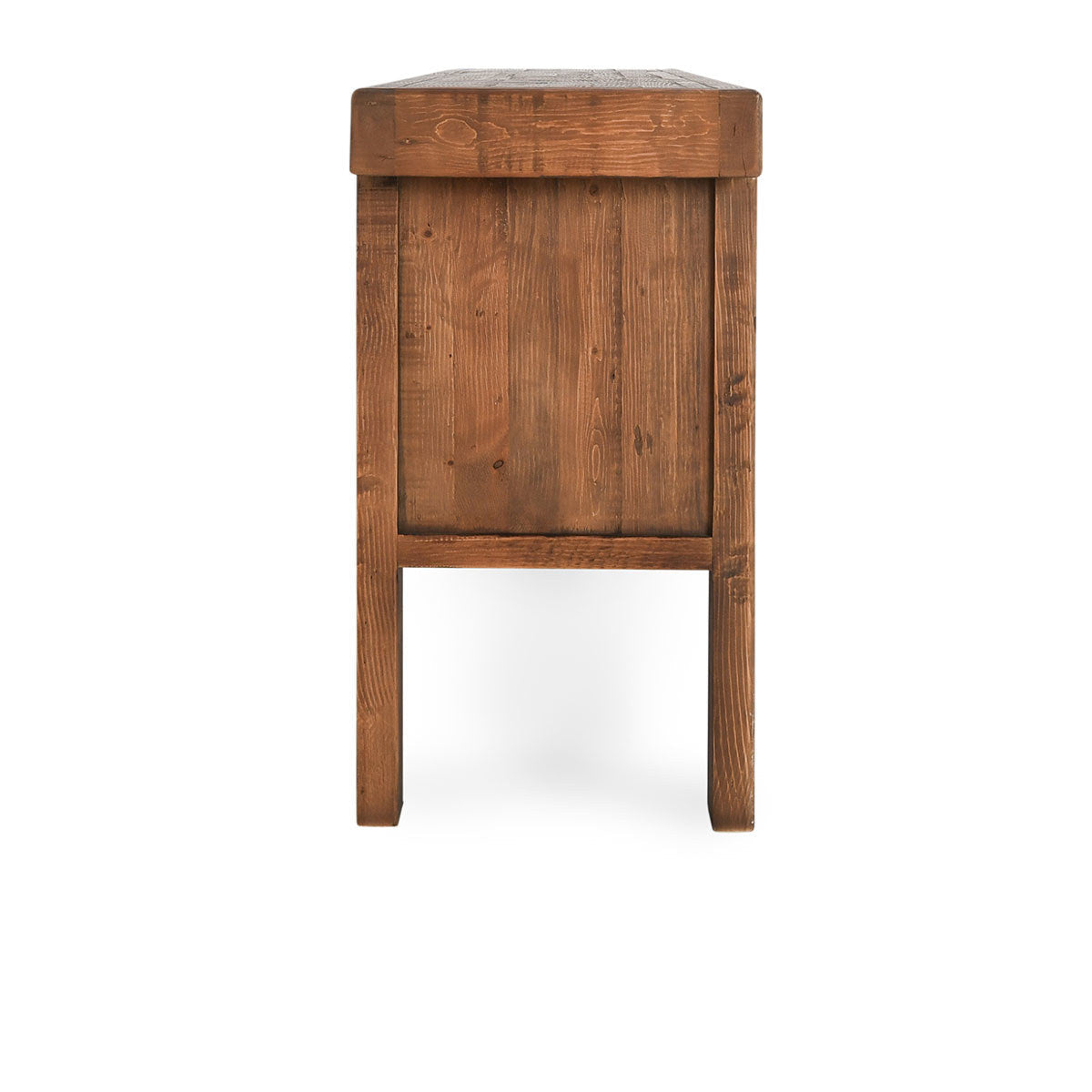 Lahey Solid Wood 11Dwr Rectangle Console Table - Mission Brown