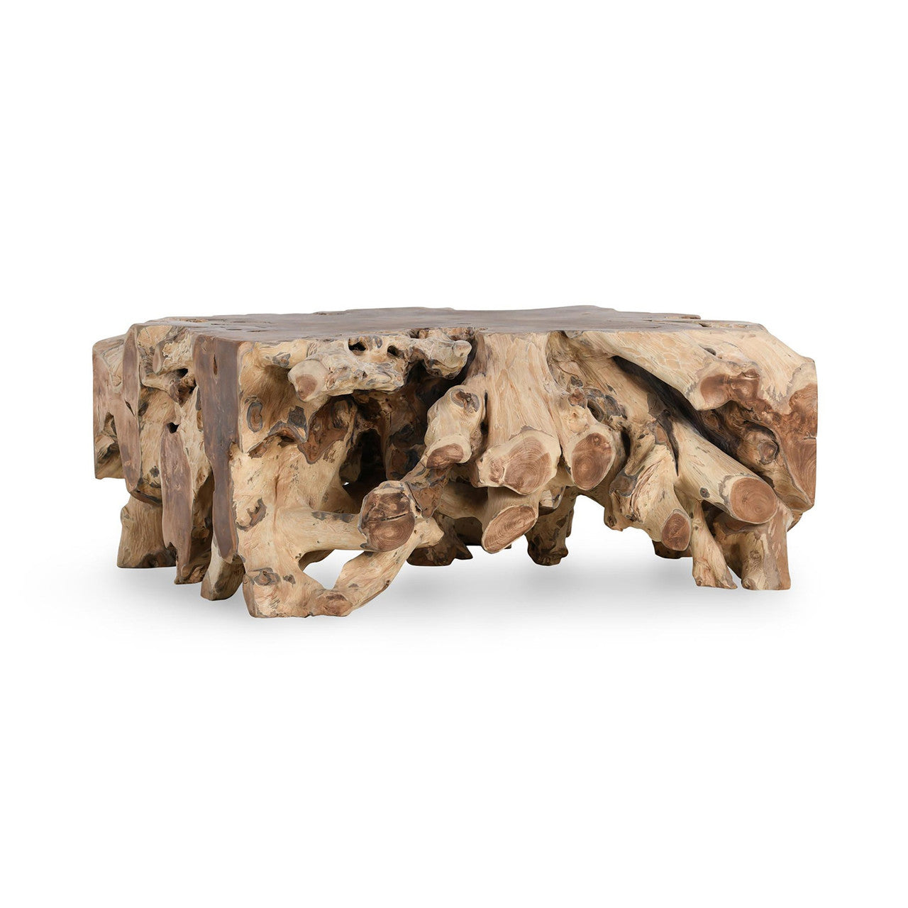 Cypress Teak Root Square Coffee Table