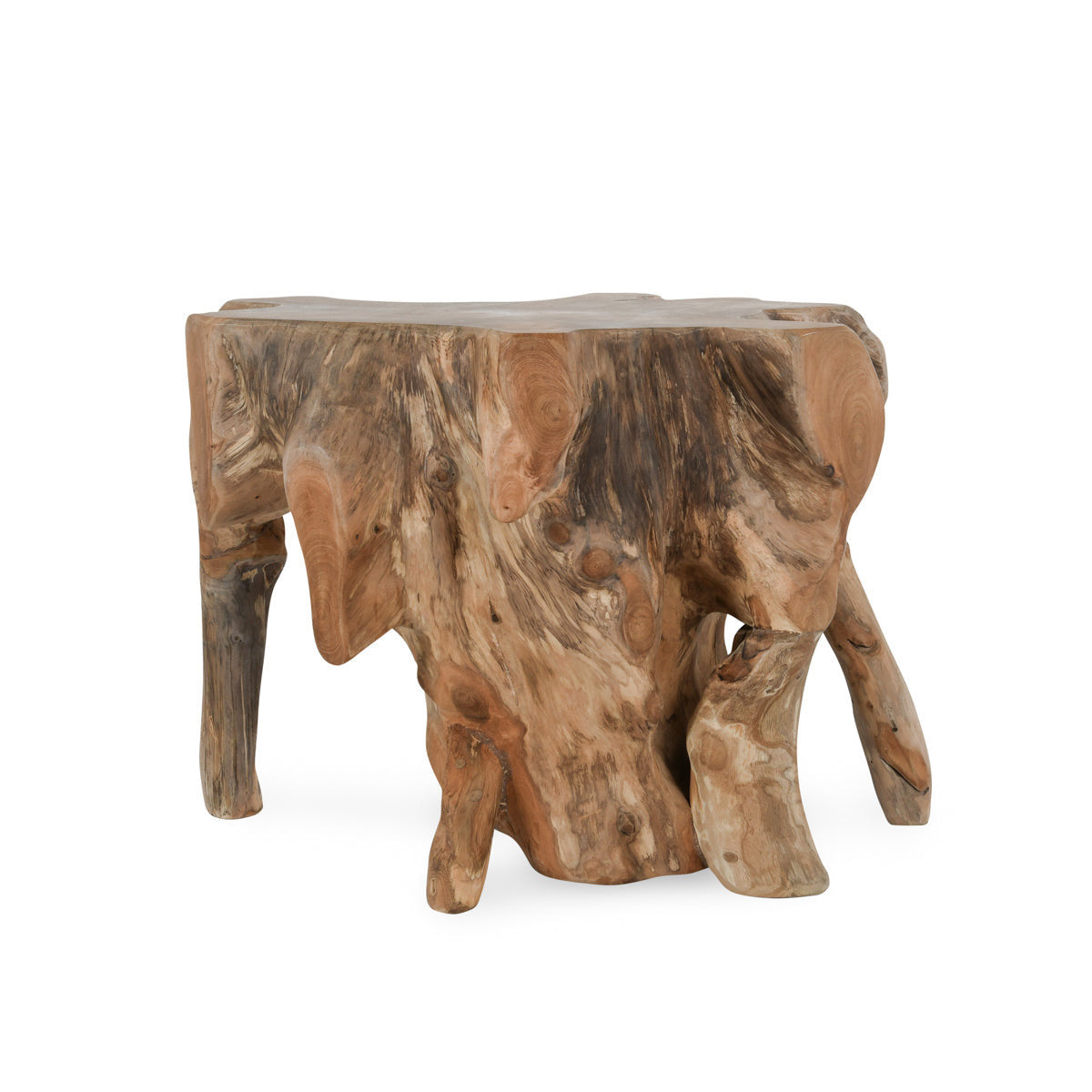 Cypress Teak Root End Table