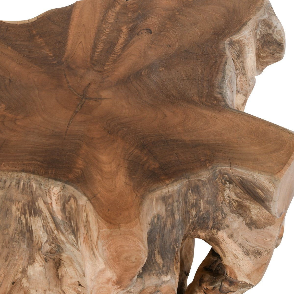 Cypress Teak Root End Table