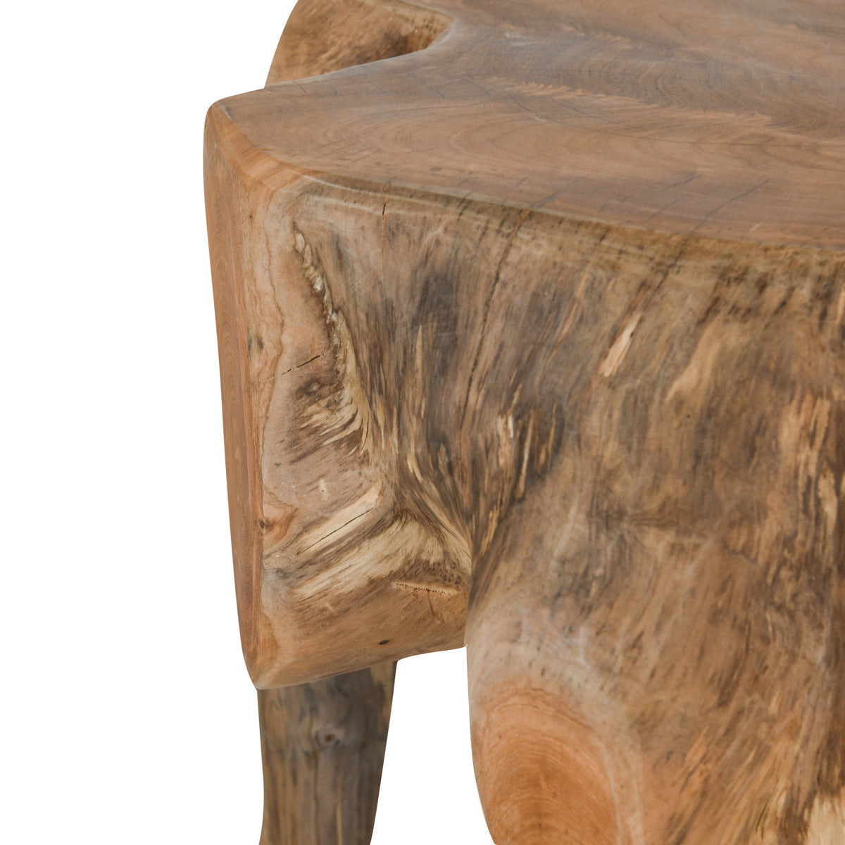 Cypress Teak Root End Table