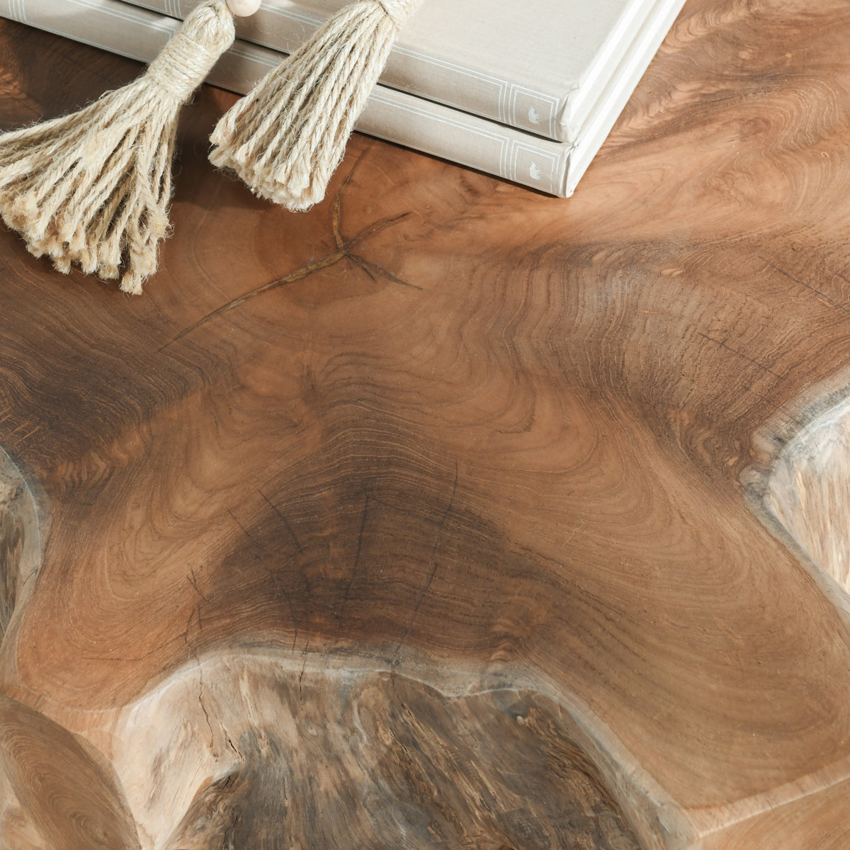 Cypress Teak Root End Table