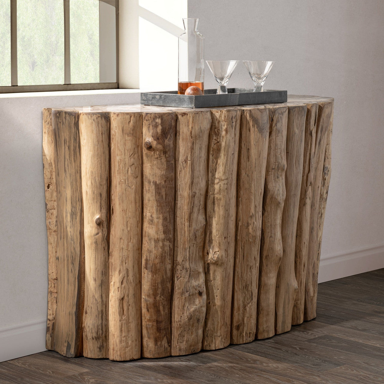 Norwest Solid Wood Rectangle Console Table