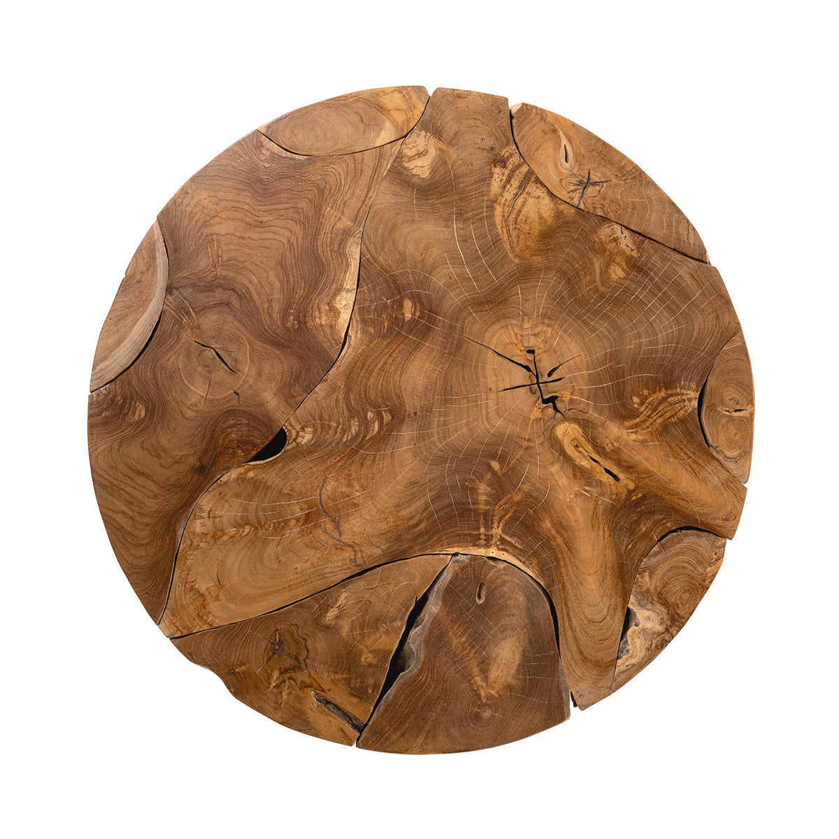 Rhea Solid Wood Round Coffee Table