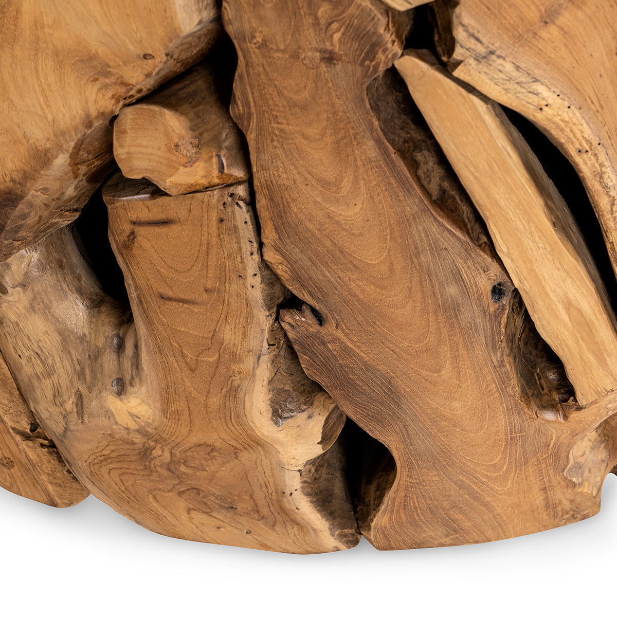 Rhea Solid Wood Round Coffee Table